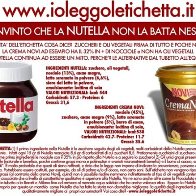 Nuove etichette nutrizionali
